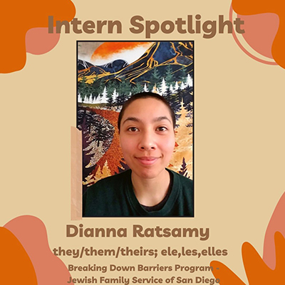 Internship Spotlight - Dianna Ratsamy (they, them, theirs, ele, les, elles)